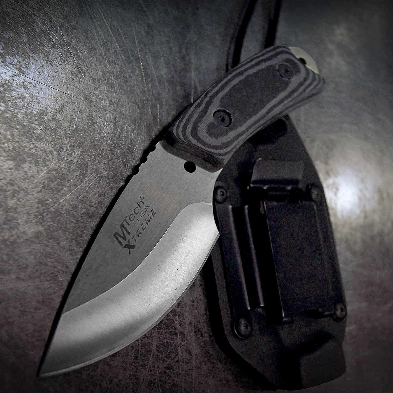 MTech USA Faca tática de lâmina fixa Xtreme MX-8035, cabo Micarta